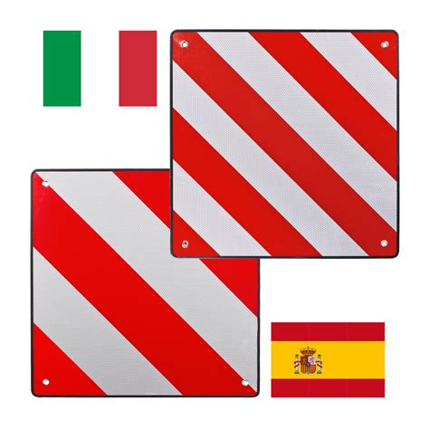 Proplus warnschild spanien zur kennzeichnung überhängender ladung. Warntafel Italien Spanien zum wenden Warnschild mit ...