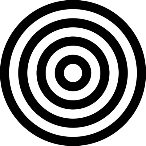 Bullseye Black And White Clipart China Cps Wikiclipart