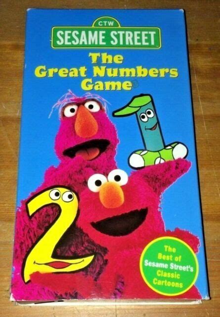 Sesame Street The Great Numbers Game Vhs 1998 For Sale Online Ebay