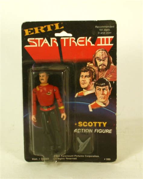 Vintage Star Trek Iii 3 Scotty Action Figure By Ertl Moc Ebay
