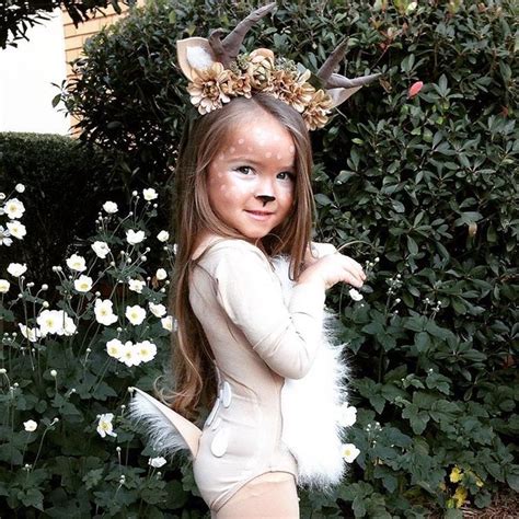 Diy Deer Costume Little Girl Halloween Costumes Baby Girl Halloween