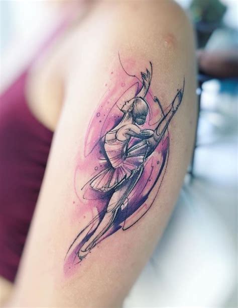 Watercolor Ballerina Tattoo Inkstylemag