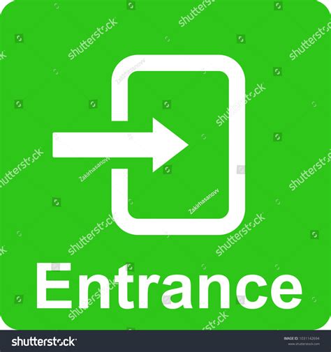 Entrance Vector Icon Web Stock Vector Royalty Free 1031142694