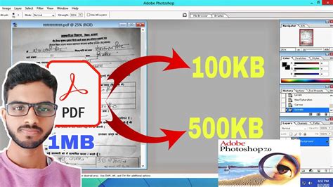 How To Reduce Pdf File Size 100kb And 500kb In Photoshop Photoshop Me