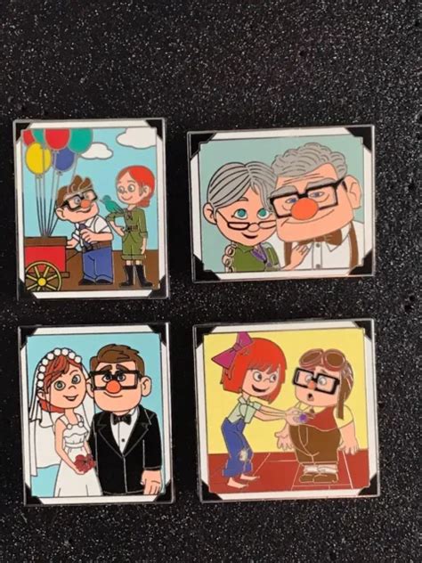 Disney Pixar Up Carl And Ellie Through The Years 4 Pin Booster Set 39