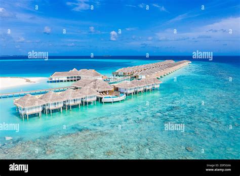 Maldives Paradise Scenery Tropical Aerial Landscape Seascape With
