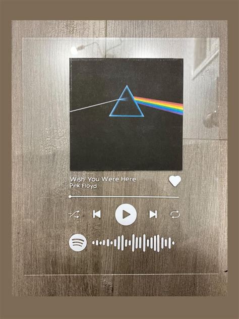 Glass Album Cover With Spotify Code Ferqdo