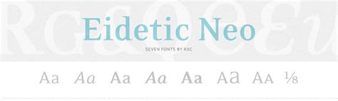 Eidetic Neo Archives Psyops Type Foundry