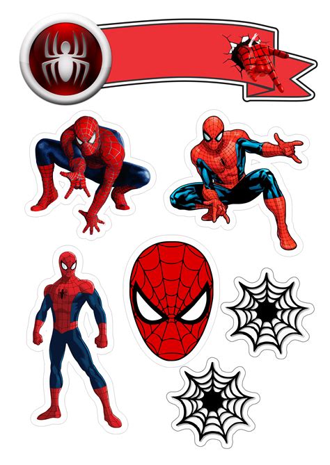 Topo De Bolo Do Homem Aranha Png 9EB | Cubierta de tarta, Imprimibles