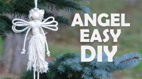 Easy Diy Angel Christmas Craft Ideas By Macrame School Youtube