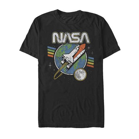 Nasa Nasa Mens Retro Rocket Launch T Shirt