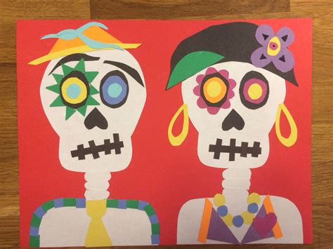La Fête Des Morts Papier Découpé Et Collage 2ème Année Halloween Art