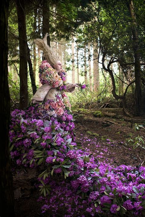 Photographer Kirsty Mitchell Creates Trail Using 1000 Fresh Flowers In