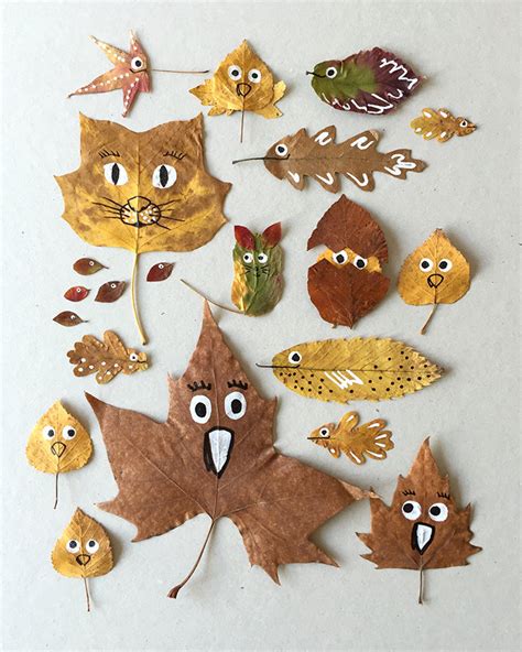 6 Fun Leaf Crafts To Try This Autumn Petit And Small