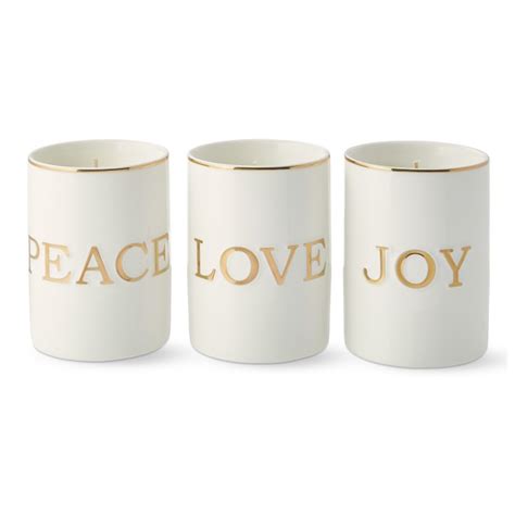 Peace Love Joy Candle Collection Williams Sonoma