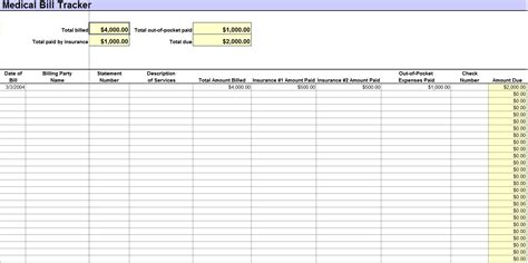 Maybe you would like to learn more about one of these? Medical Bill Tracker Template » EXCELTEMPLATES.org