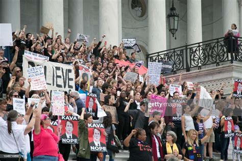 Protesters Gather To Demonstrate Against Supreme Court Nominee Brett News Photo Getty Images