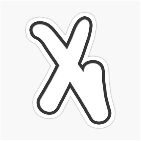 Bubble Letters X Letter X Sticker For Sale By Uniquelooktop