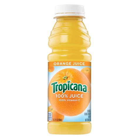 Tropicana Juice 100 Orange 152 Oz Plastic Bottle 24 Count