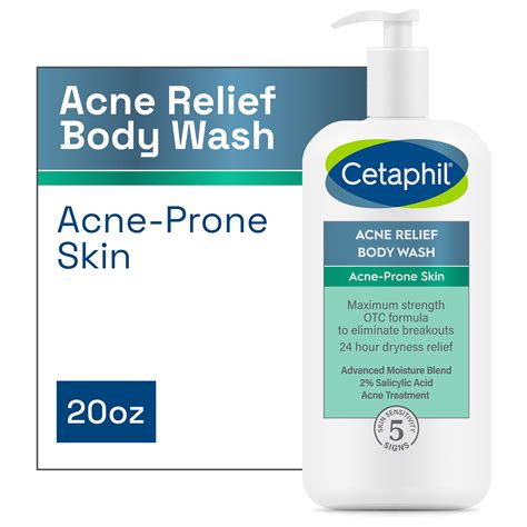 Cetaphil Acne Relief Body Wash With 2 Salicylic Acid To Eliminate
