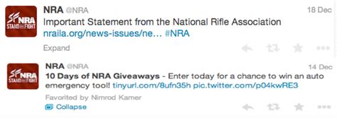 How The Nra Twitter Handles A Mass Shooting Silence
