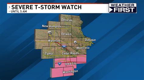 Severe Thunderstorm Watch Issued For Late Friday And Early Saturday In