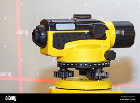 Laser Level Measurement Device For Construction Site Stock Photo Alamy