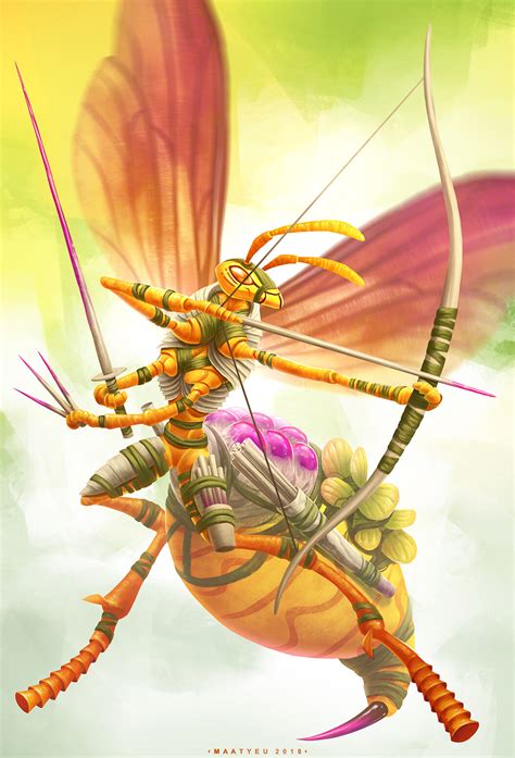 Artstation Character Design Challenge Insect Warrior