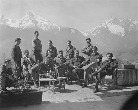 The Men Of Easy Company At Hitlers Eagles Nest 1945 Rare
