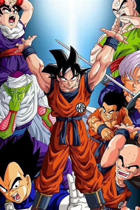 The Z Fighters Goku Gohan Vegeta Piccolo Trunks Yamcha Krillin