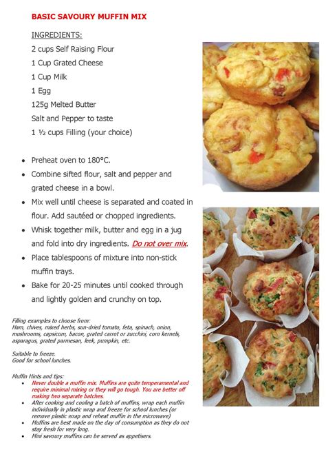 Add shredded zucchini to a mixing bowl and add in boiling water. Basic Savory Muffin Mix (then add your choice of fillings ...