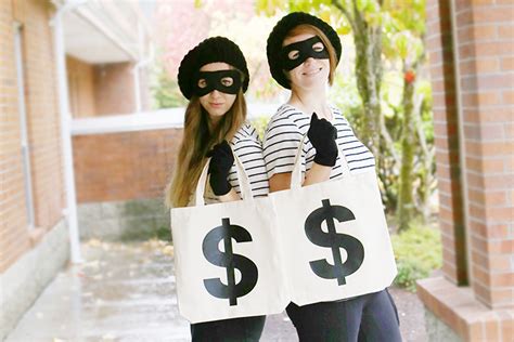 Diy Bank Robber Halloween Costume Tutorial Sew Much Ado
