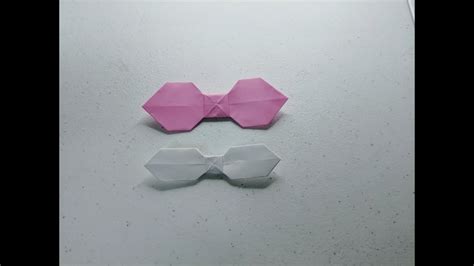 Simple Origami Bow Tie 2 Youtube
