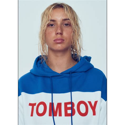 BOBBY CROP WHITE/BLUE | TOMBOY ORIGINAL
