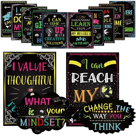 Buy Motivational S For Classroom What Is Your Mindset Bulletin Board Decoration
