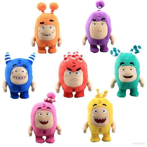 Top Oddbods Plush Toy Stuffed Toys Soft Cuddly Toy Newt Bubbles Pogo