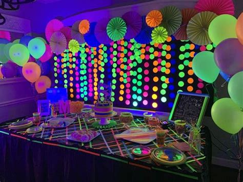 Sweet 16 Glow In The Dark Party Ideas