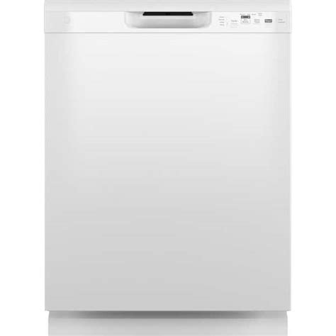 Ge 24 In Built In Tall Tub Front Control White Dishwasher With