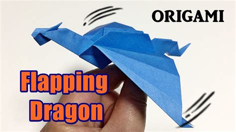 Flapping Dragon Origami Easy But Cool How To Make A Paper Flapping