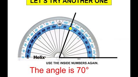 Measuring Angle Using Protractor Youtube