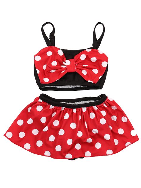 Dewadbow Cute Bowknot Baby Girl Kids Bathing Suit Swimwear Bikini Set