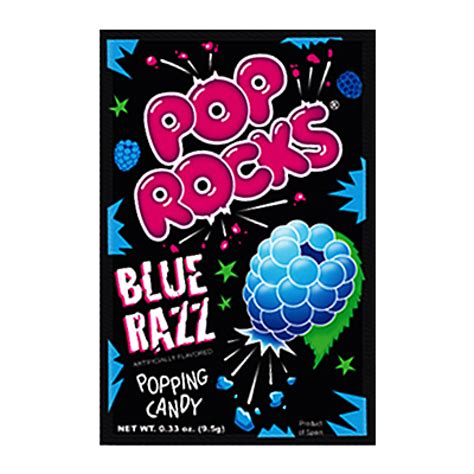 Pop Rocks Blue Razz Popping Candy 95 G Tasty America American