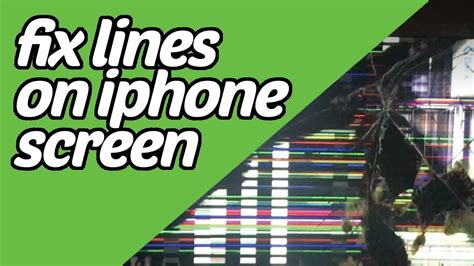 Iphone Screen Has Lines Through It Solution Youtube