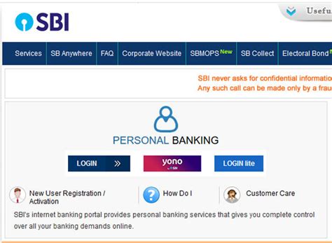 Sbi Online Banking Registration How To Register For Sbi Net Banking Online