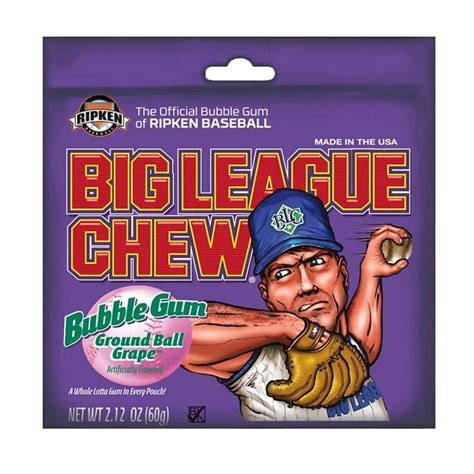 Big League Chew Ground Ball Grape 60g American Candy Store Australia