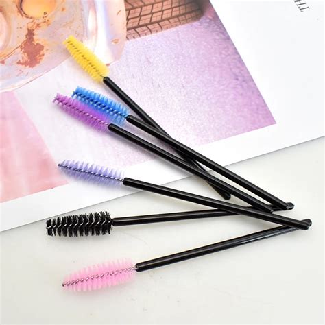 Wholesale Disposable Glitter Mascara Wand Eyelash Extension Brushes
