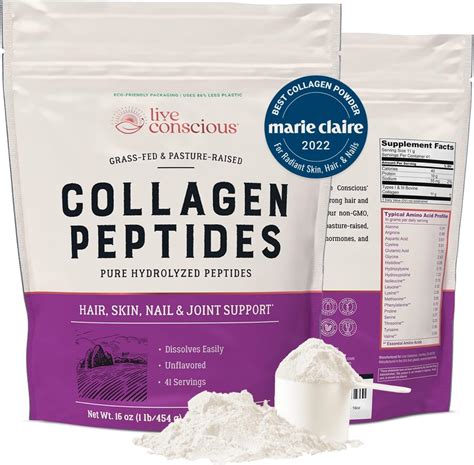Collagen Peptides Powder Naturally Sourced Hydrolyzed