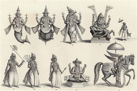 The Avatars Of The Hindu God Vishnu