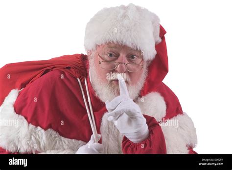 Shhh Santa Stockfotografie Alamy