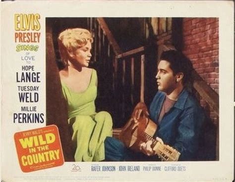 Wild In The Country 1961 With Elvis Presley Hope Lange Tuesday Weld